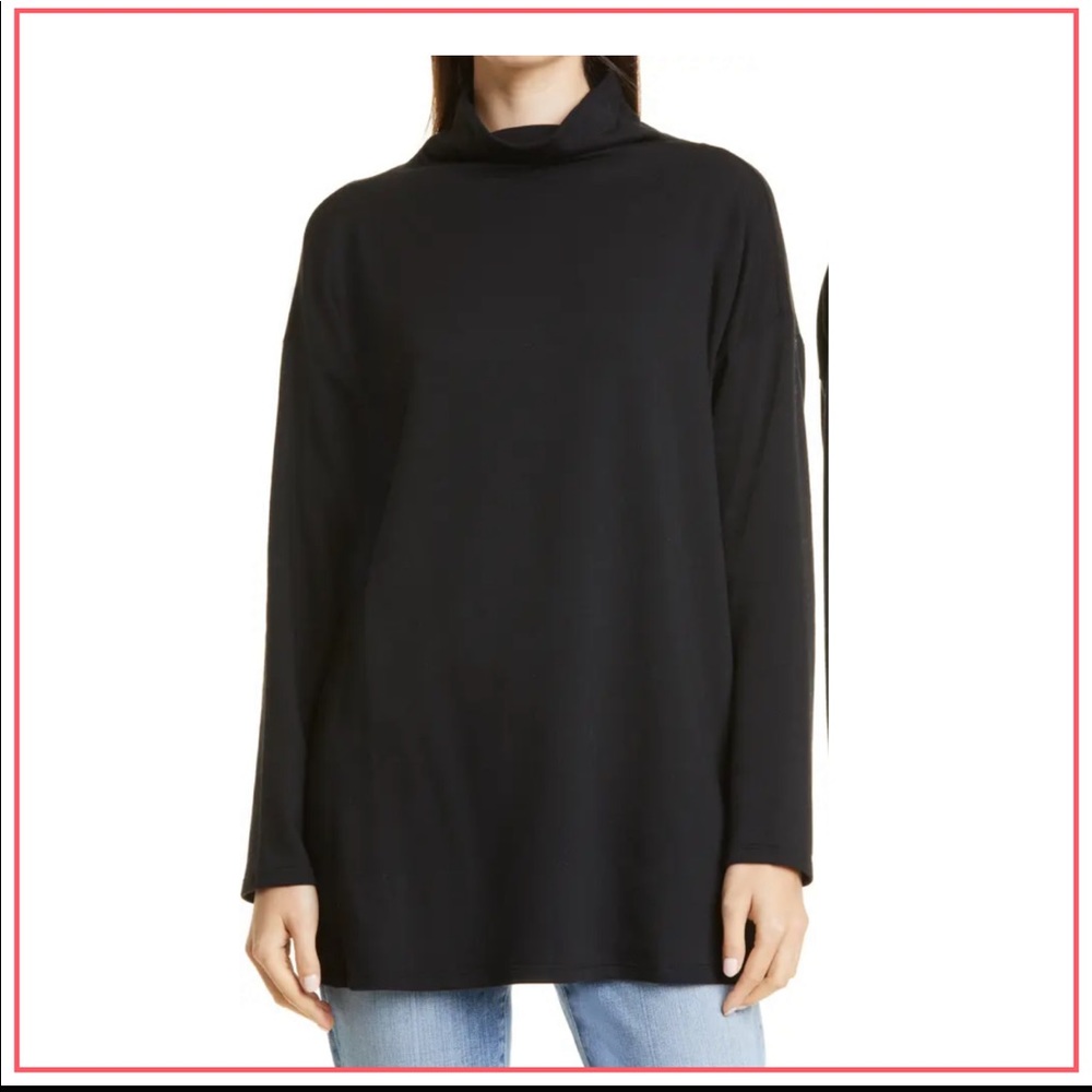 NWT EILEEN FISHER High Funnel Neck Tunic - Picture 5 of 14
